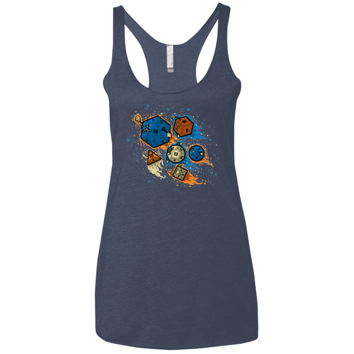 T-Shirts Vintage Navy / X-Small RPG UNITED REMIX Women's Triblend Racerback Tank