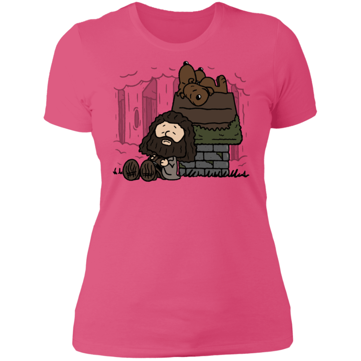 T-Shirts Hot Pink / S Rubeus Brown Women's Premium T-Shirt