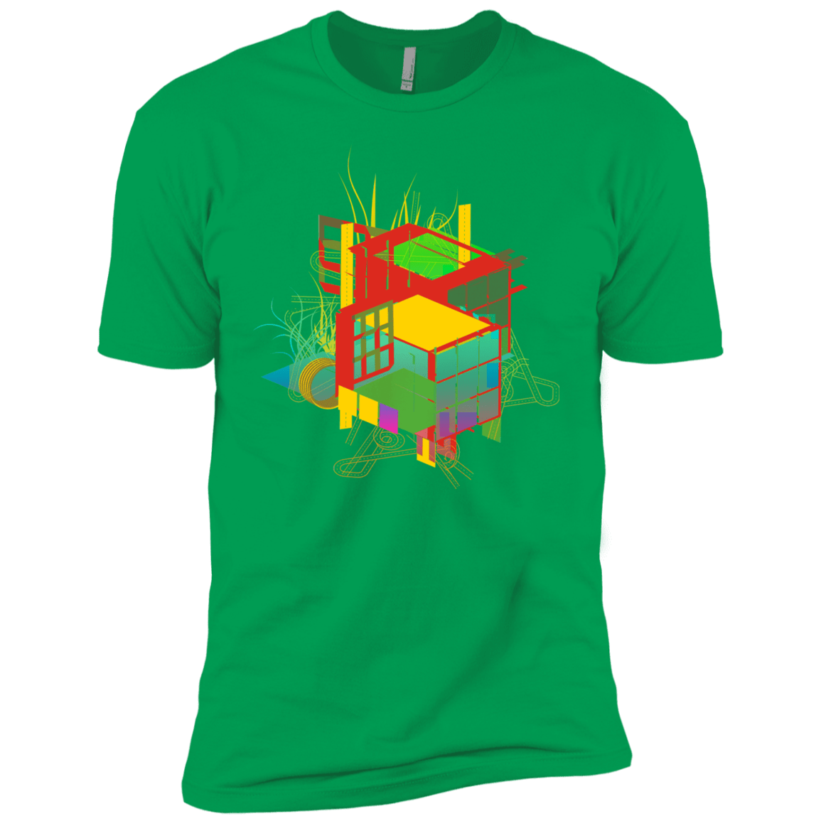 T-Shirts Kelly Green / YXS Rubik's Building Boys Premium T-Shirt