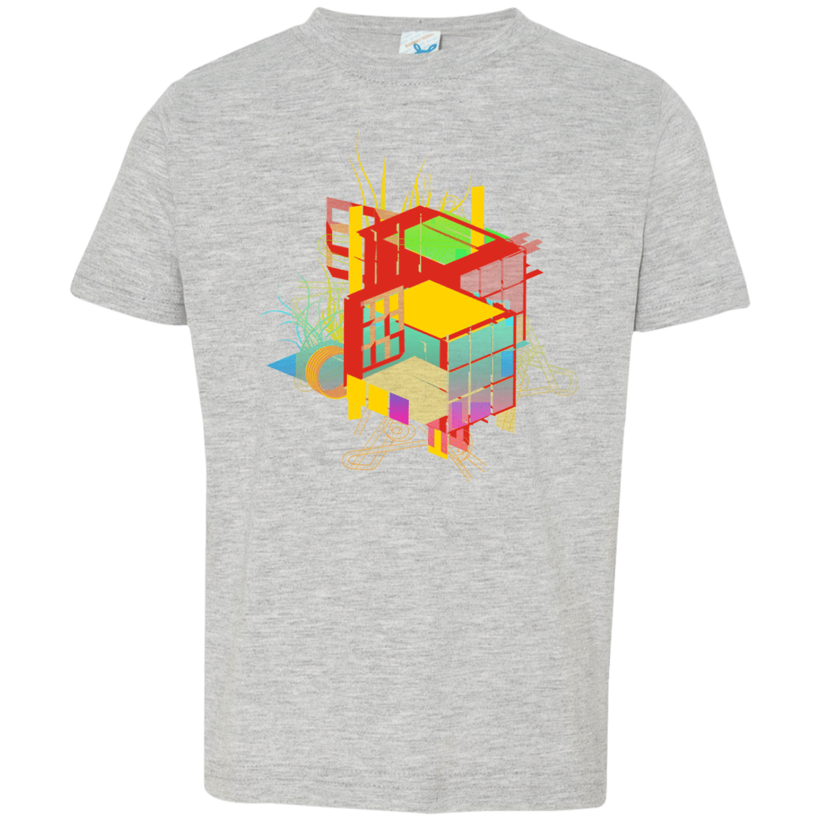 T-Shirts Heather Grey / 2T Rubik's Building Toddler Premium T-Shirt