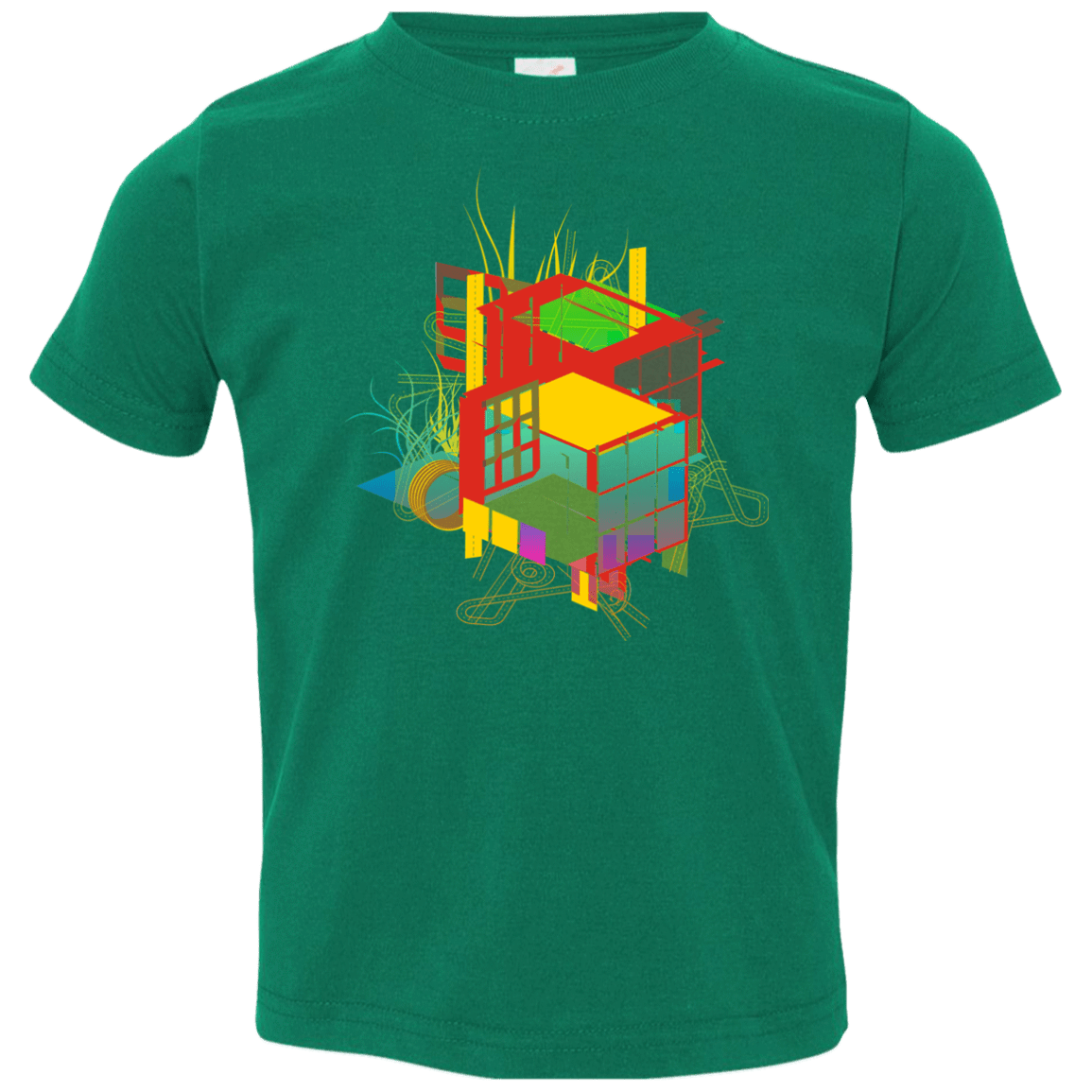 T-Shirts Kelly / 2T Rubik's Building Toddler Premium T-Shirt
