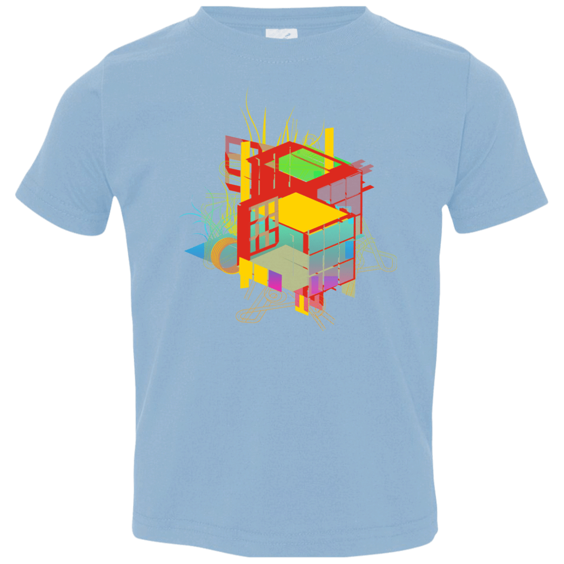 T-Shirts Light Blue / 2T Rubik's Building Toddler Premium T-Shirt