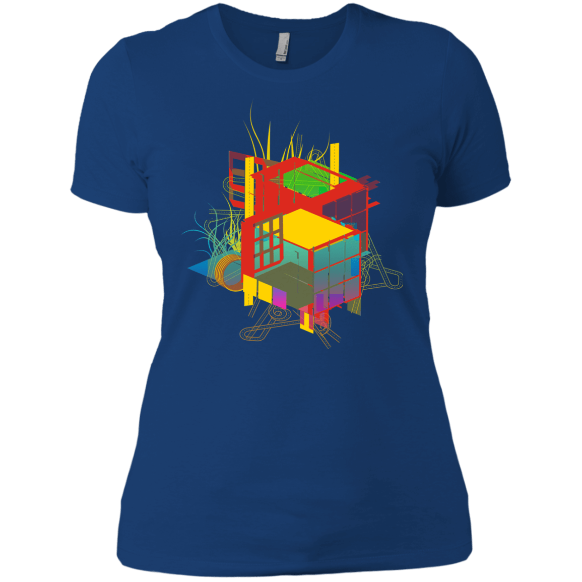 T-Shirts Royal / X-Small Rubik's Building Women's Premium T-Shirt