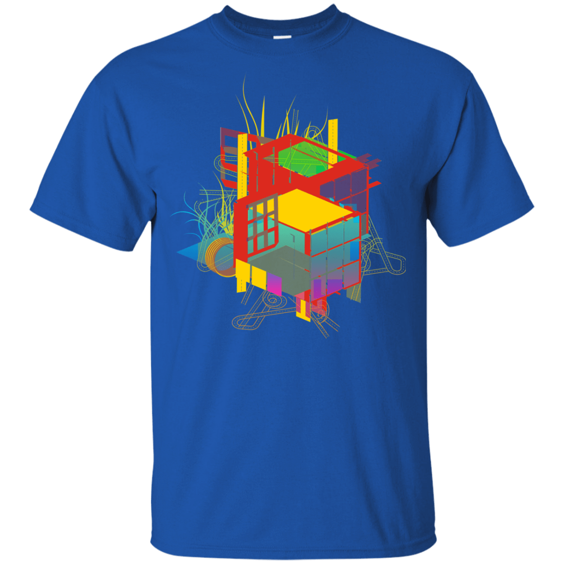 T-Shirts Royal / YXS Rubik's Building Youth T-Shirt