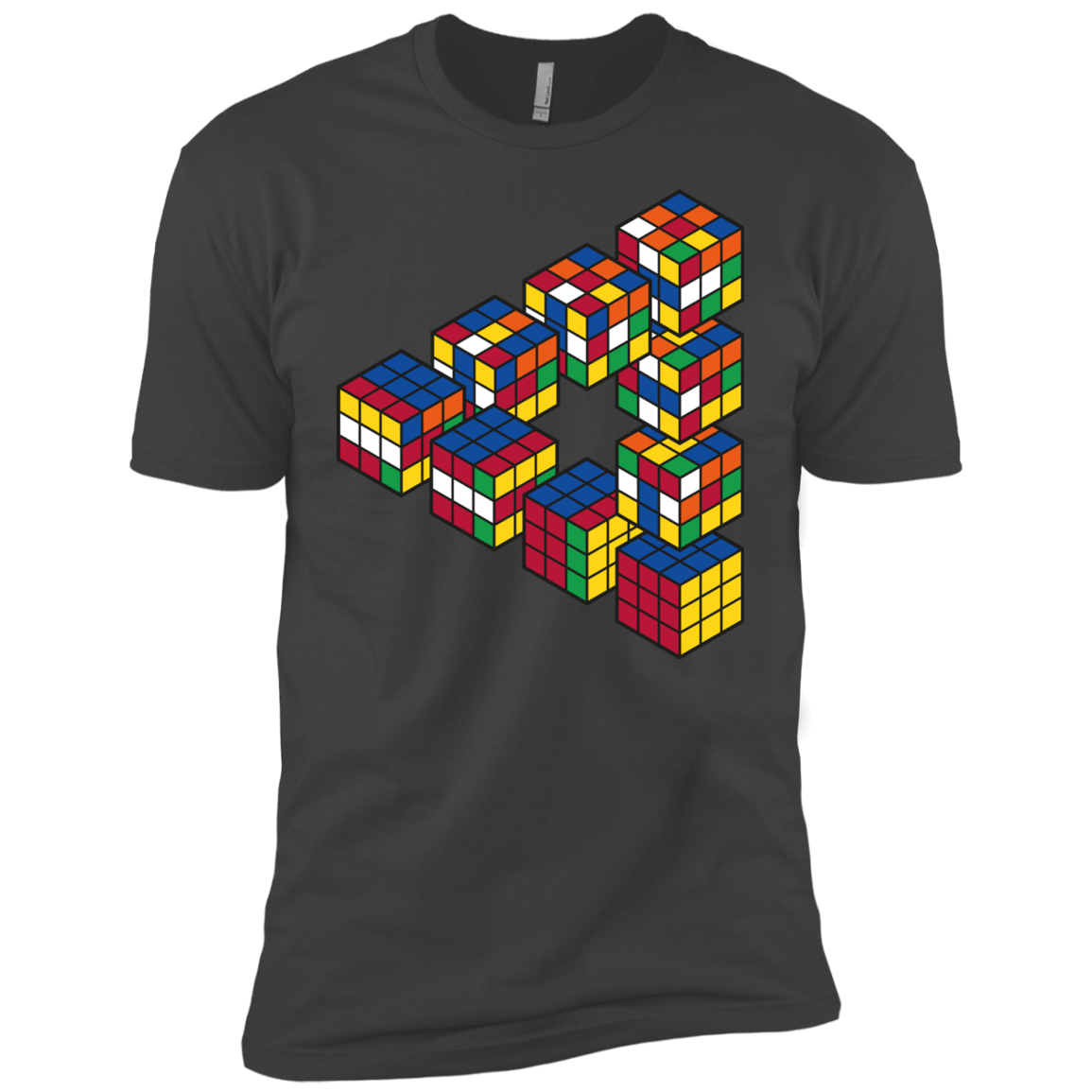 Rubiks Cube Penrose Triangle Boys Premium T-Shirt
