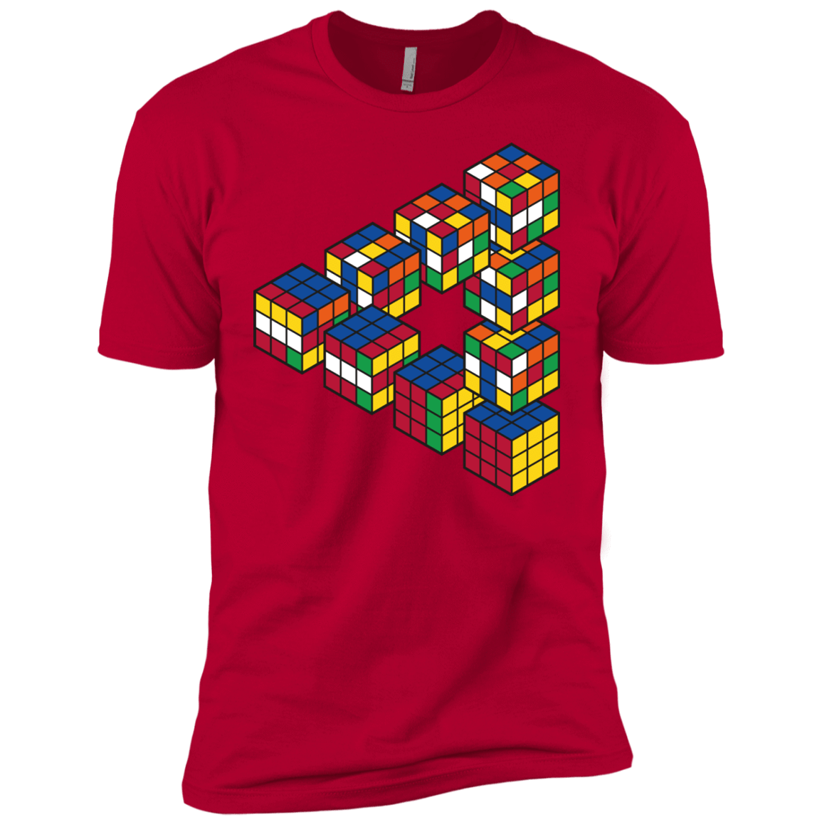 Rubiks Cube Penrose Triangle Boys Premium T-Shirt
