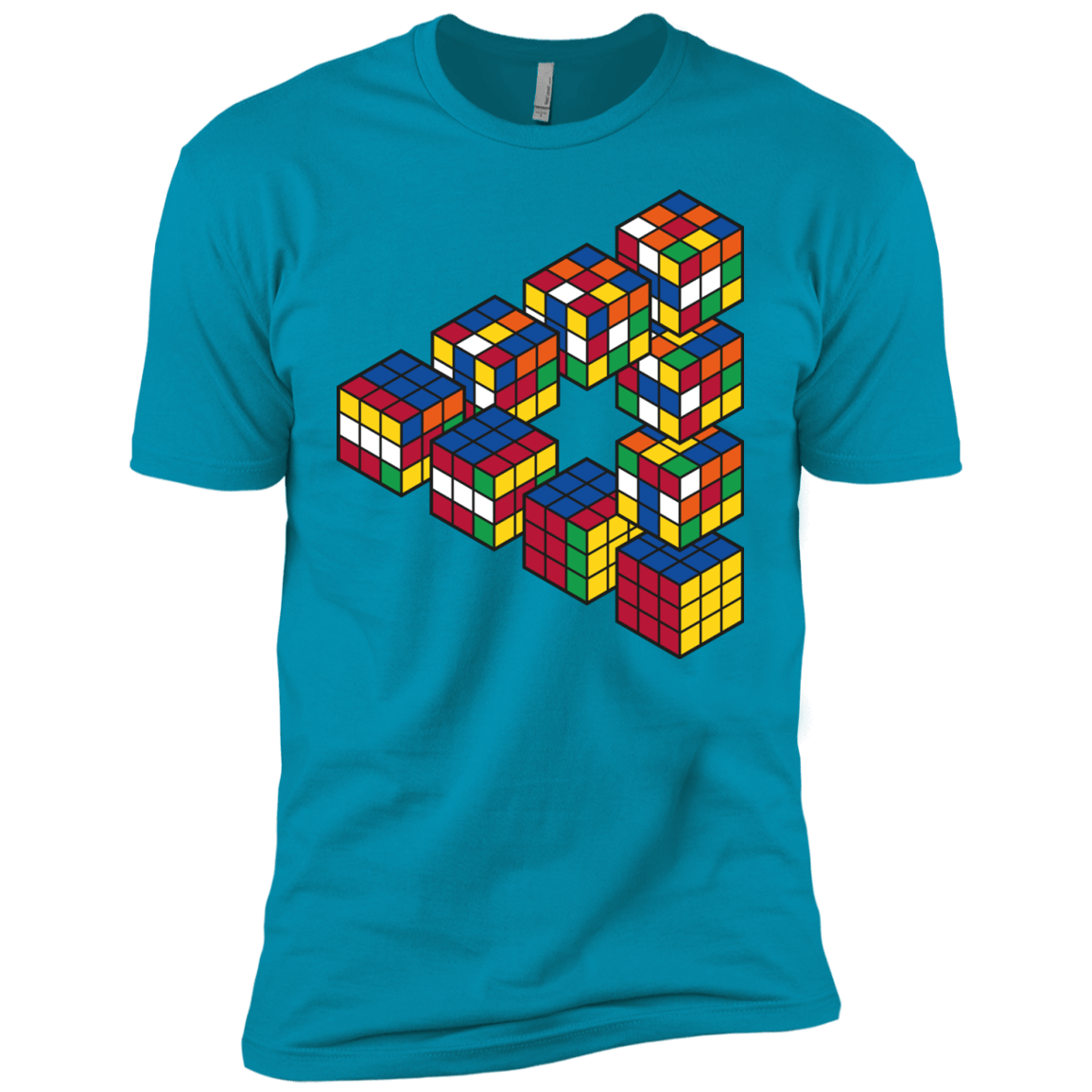 Rubiks Cube Penrose Triangle Boys Premium T-Shirt