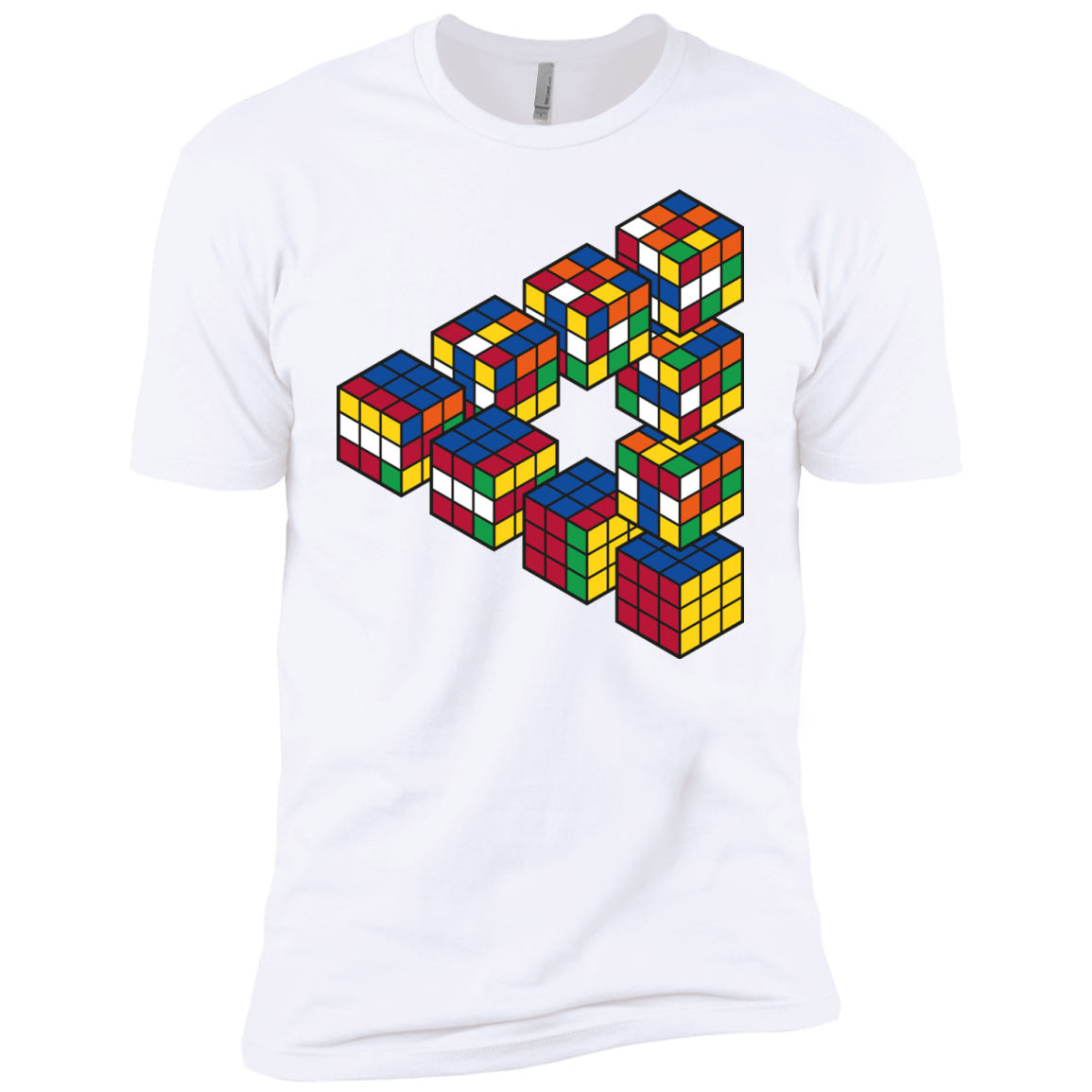 Rubiks Cube Penrose Triangle Boys Premium T-Shirt
