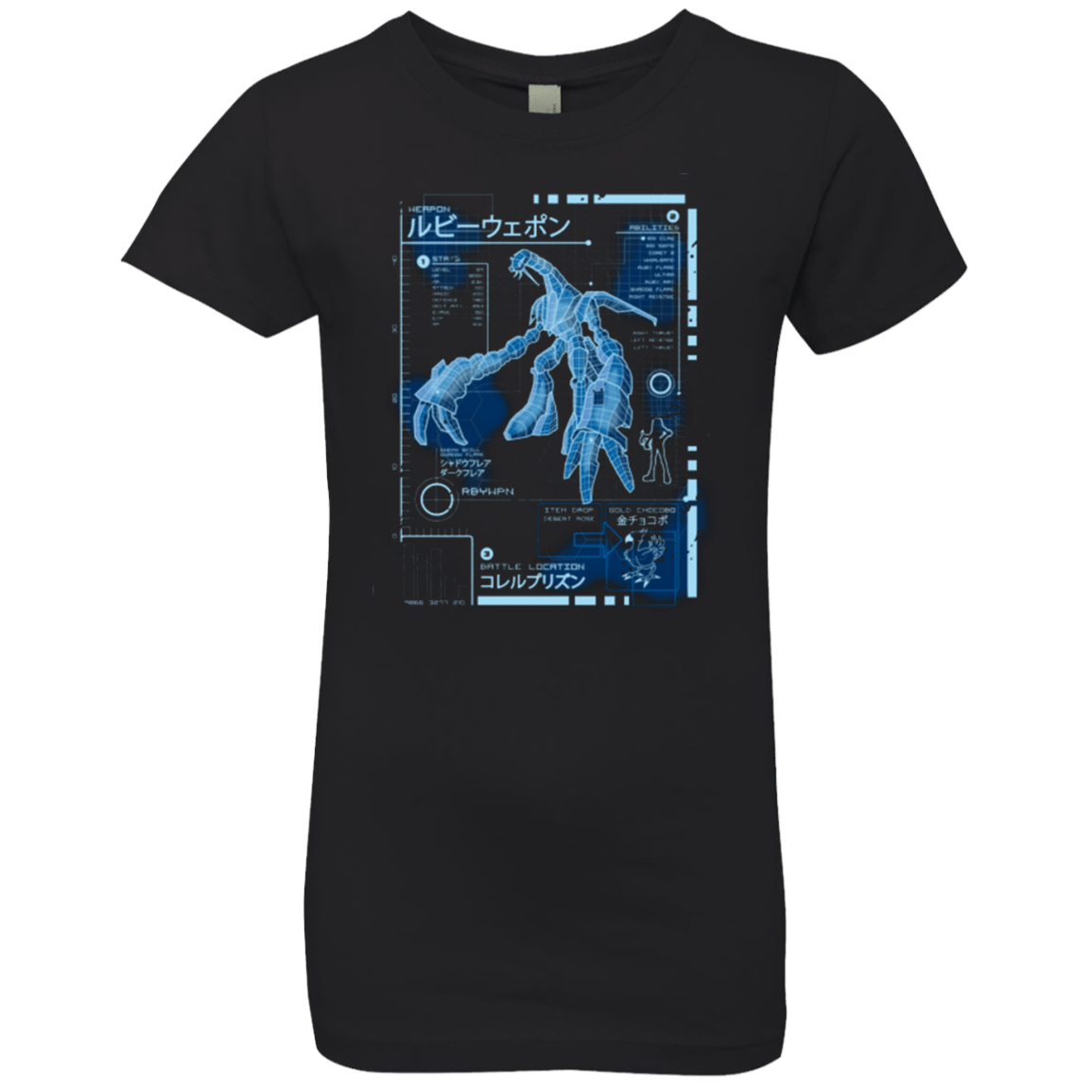 T-Shirts Black / YXS RUBY BLUEPRINT Girls Premium T-Shirt