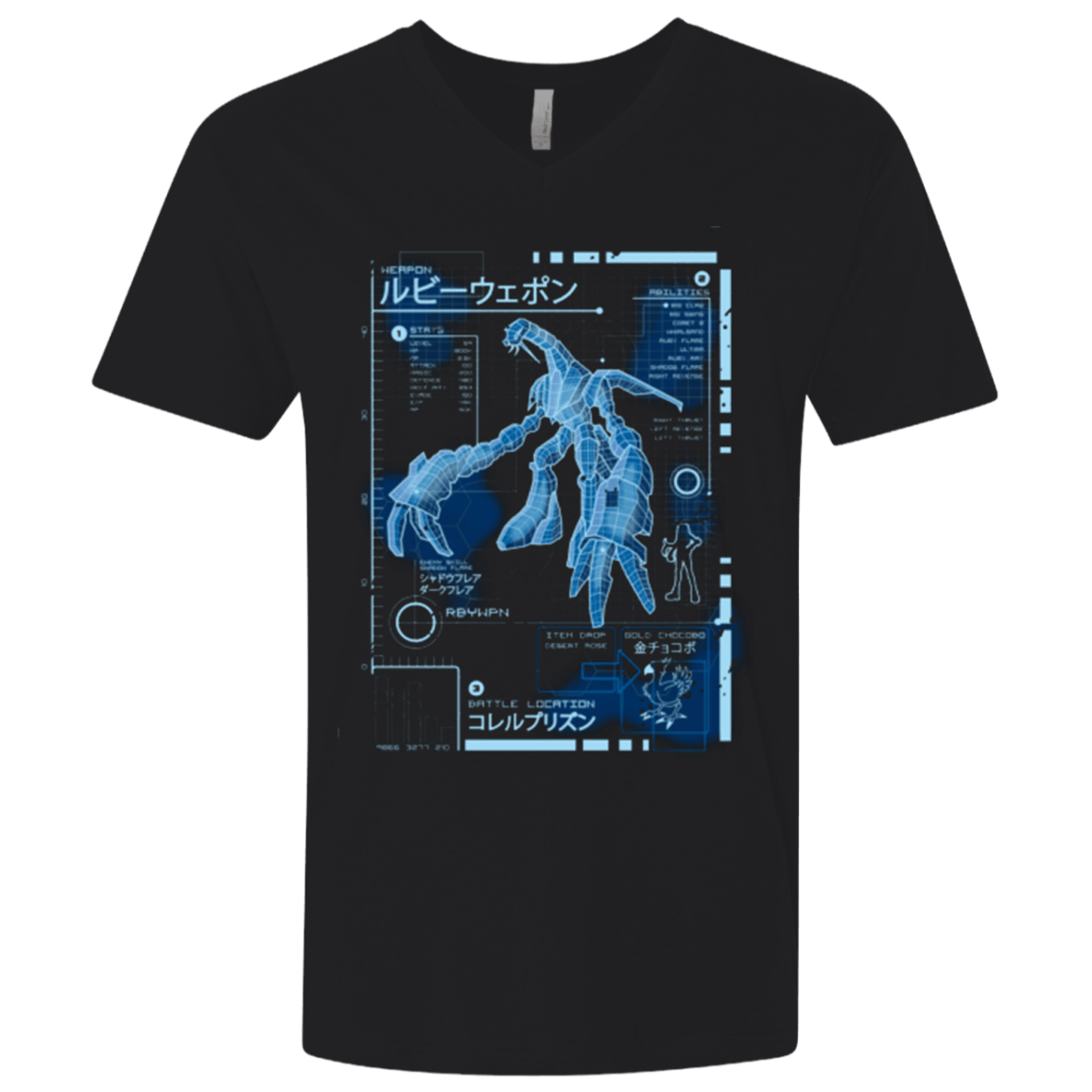 T-Shirts Black / X-Small RUBY BLUEPRINT Men's Premium V-Neck