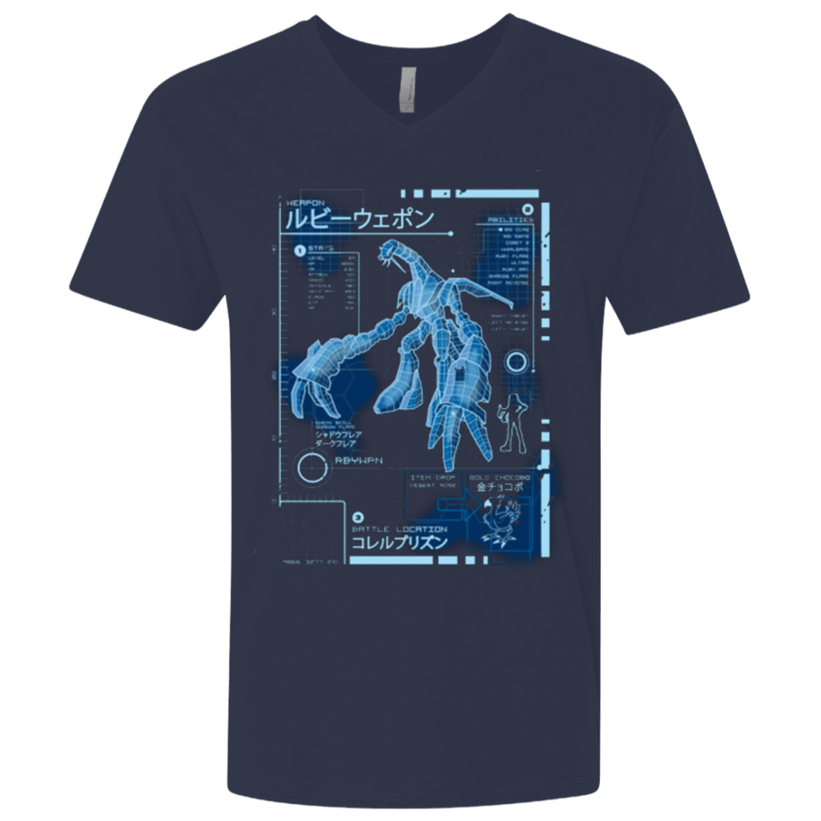 T-Shirts Midnight Navy / X-Small RUBY BLUEPRINT Men's Premium V-Neck