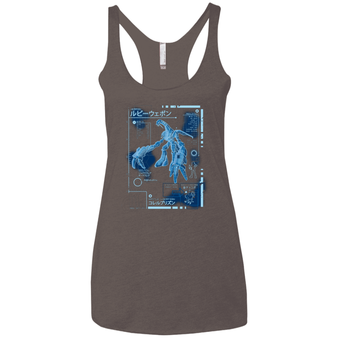 T-Shirts Macchiato / X-Small RUBY BLUEPRINT Women's Triblend Racerback Tank