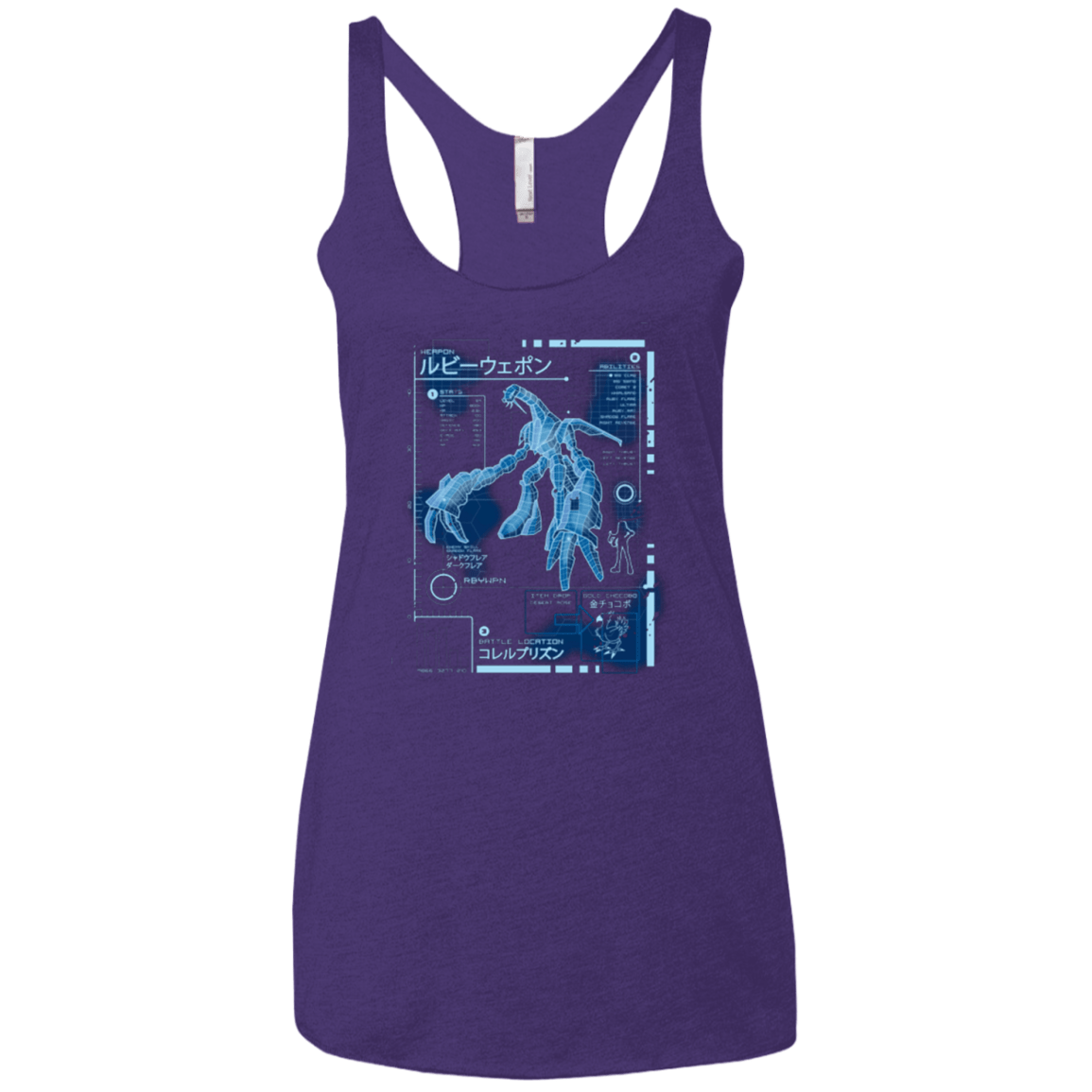 T-Shirts Purple / X-Small RUBY BLUEPRINT Women's Triblend Racerback Tank