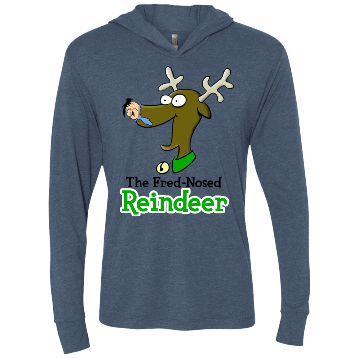 T-Shirts Indigo / X-Small Rudy Fred Triblend Long Sleeve Hoodie Tee