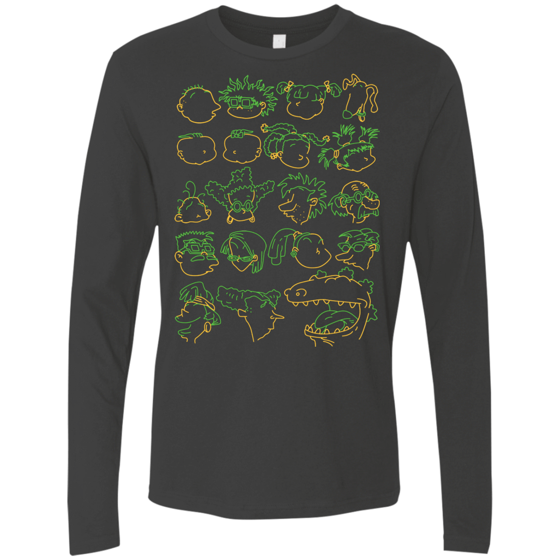 T-Shirts Heavy Metal / S RUGRAT HEADS Men's Premium Long Sleeve