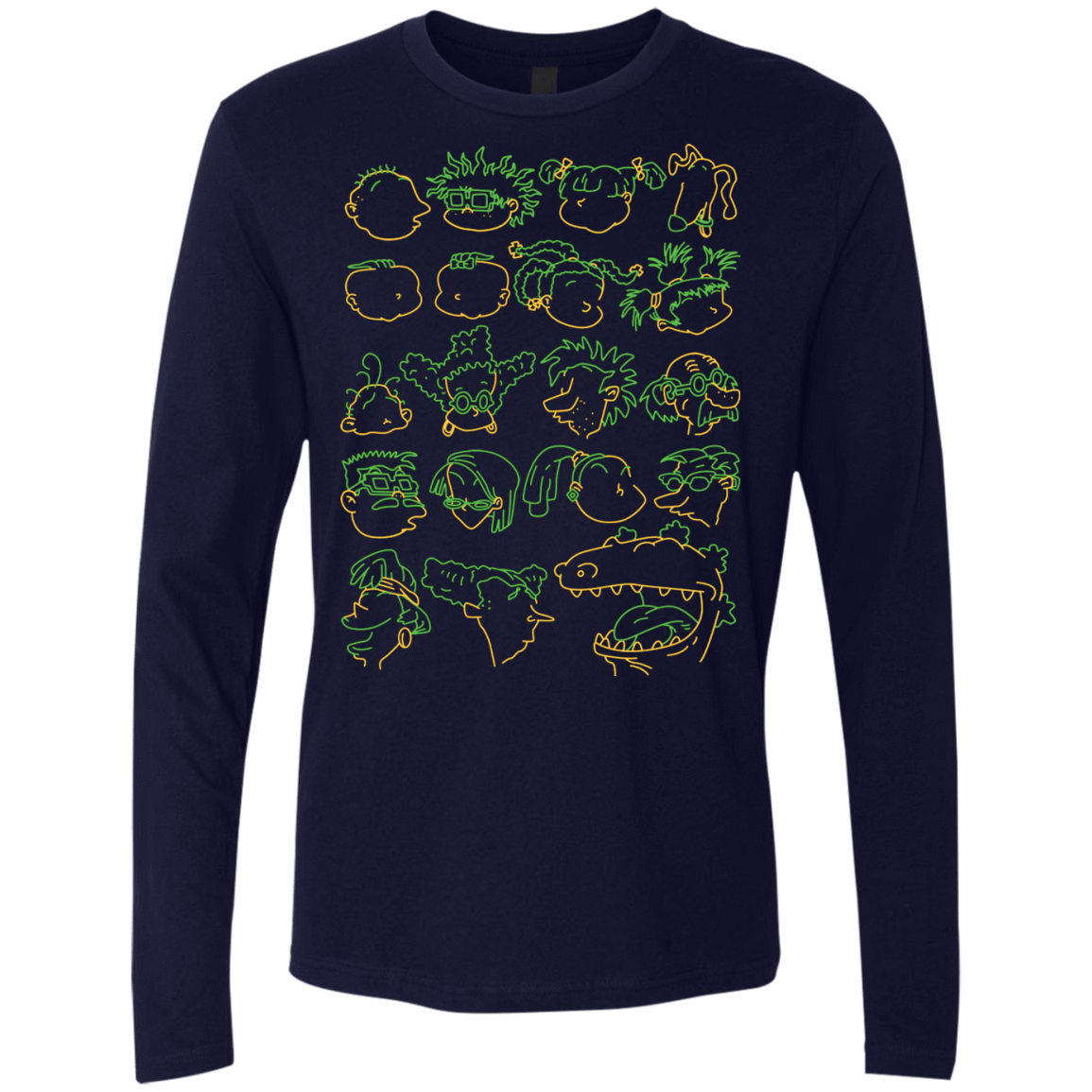 T-Shirts Midnight Navy / S RUGRAT HEADS Men's Premium Long Sleeve