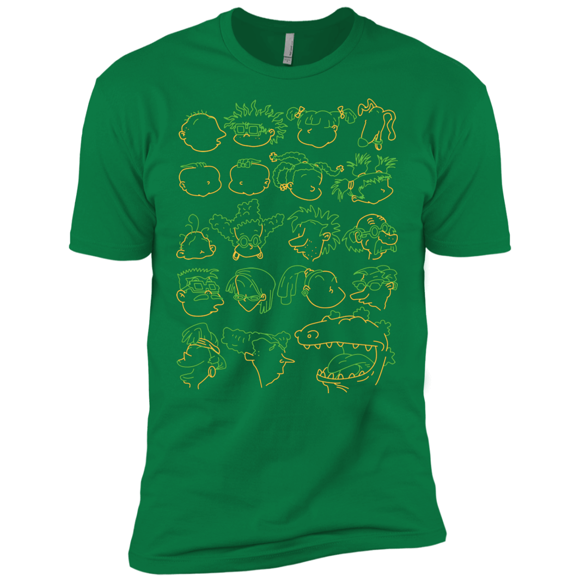 T-Shirts Kelly Green / X-Small RUGRAT HEADS Men's Premium T-Shirt