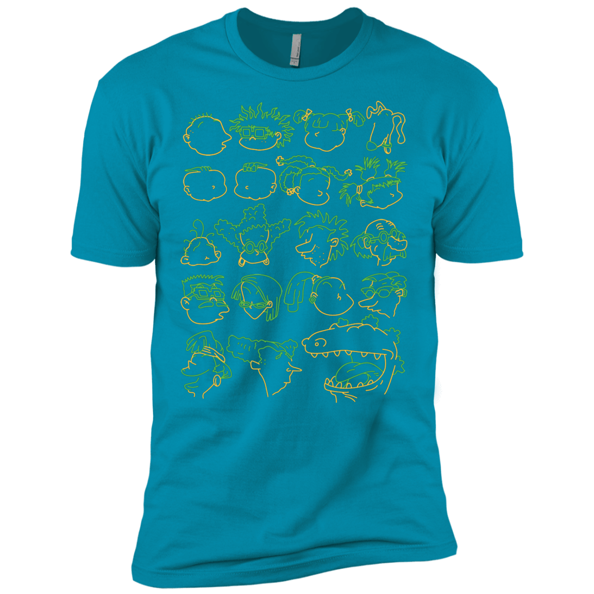 T-Shirts Turquoise / X-Small RUGRAT HEADS Men's Premium T-Shirt