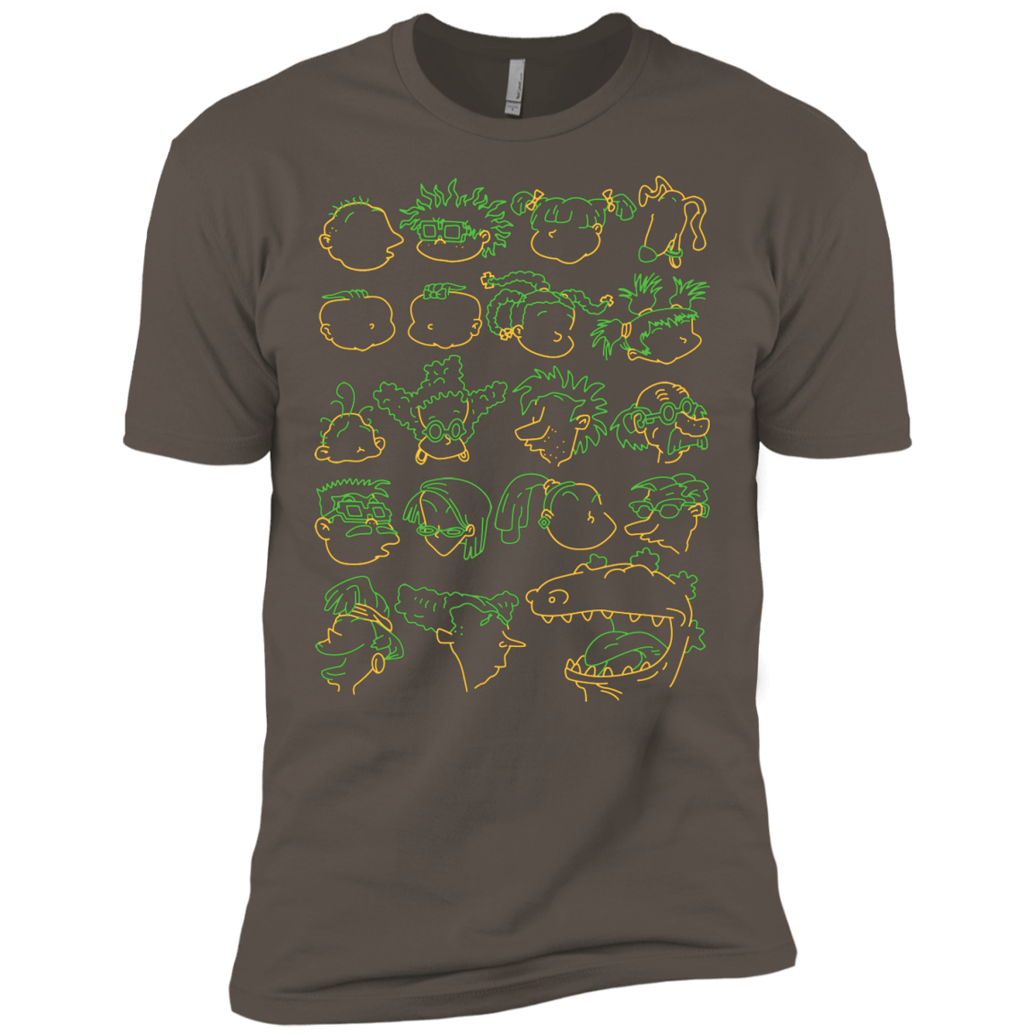 T-Shirts Warm Grey / X-Small RUGRAT HEADS Men's Premium T-Shirt