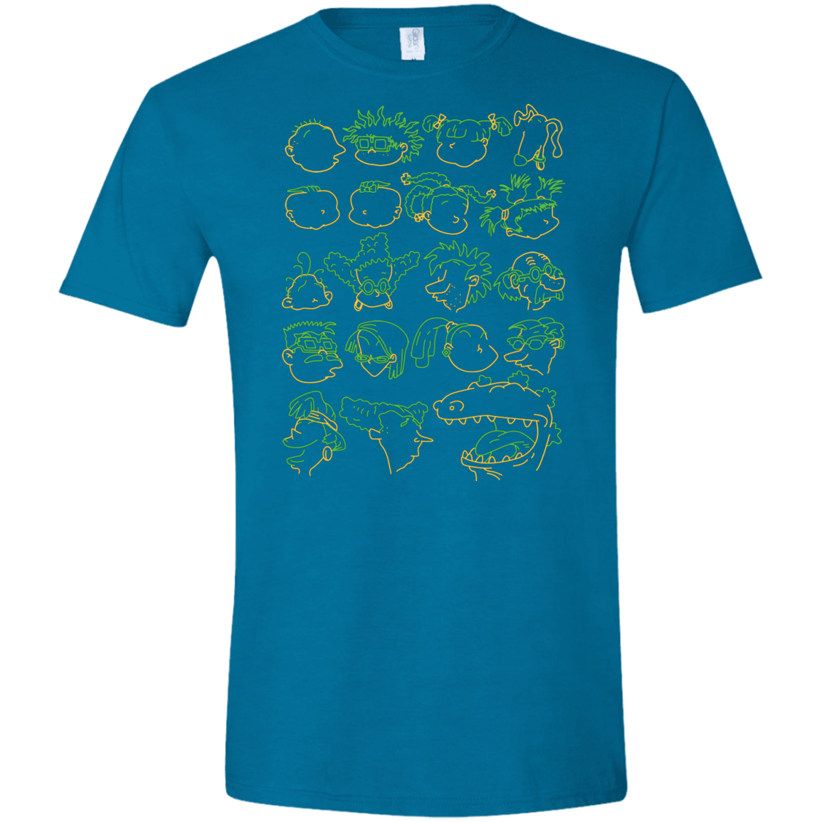 T-Shirts Antique Sapphire / S RUGRAT HEADS Men's Semi-Fitted Softstyle