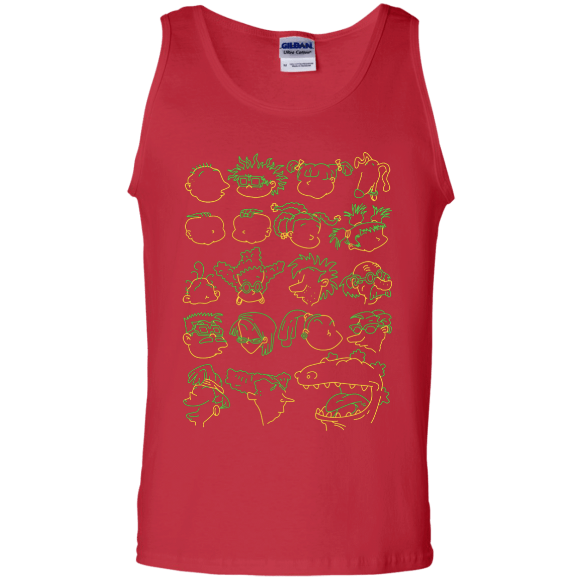 T-Shirts Red / S RUGRAT HEADS Men's Tank Top