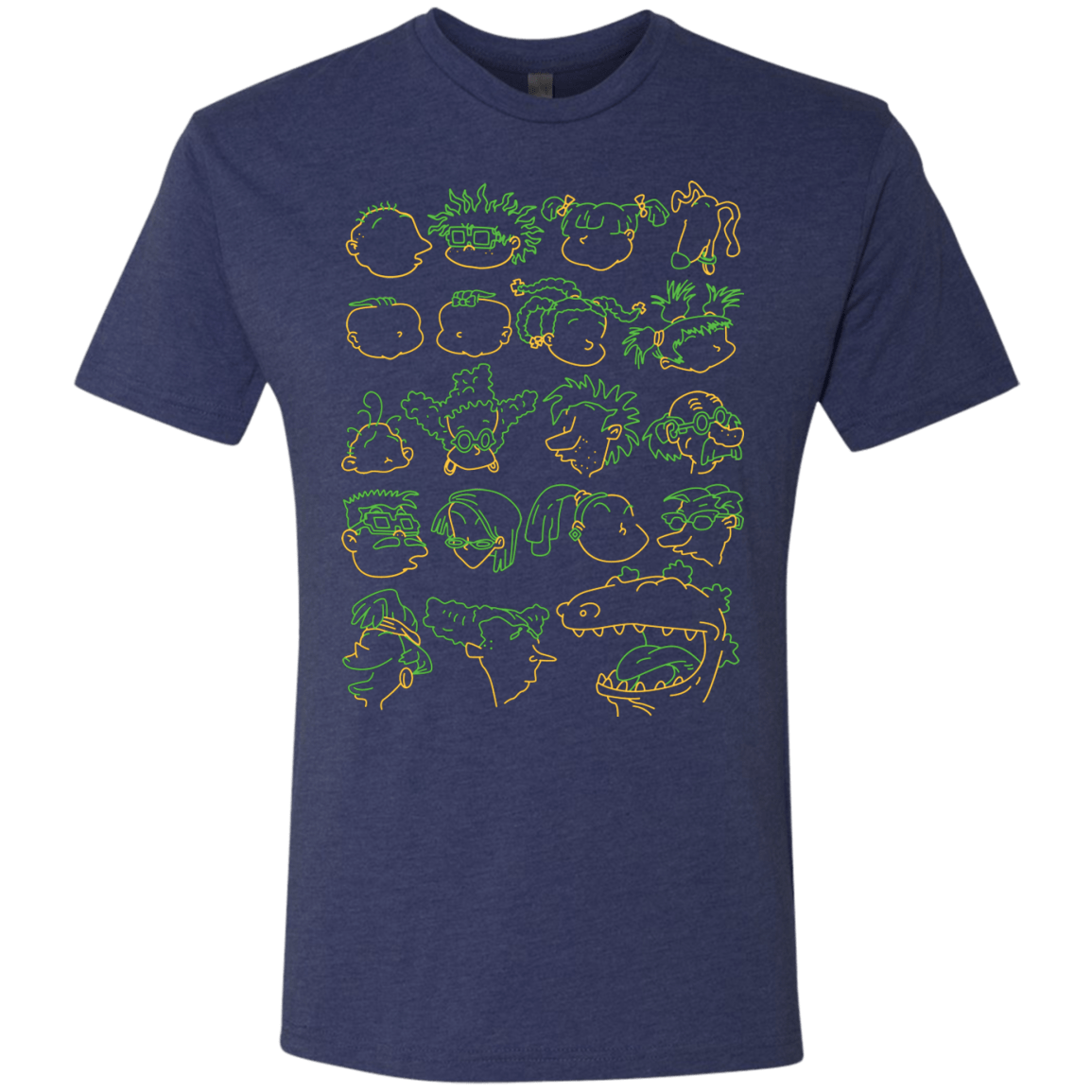 T-Shirts Vintage Navy / S RUGRAT HEADS Men's Triblend T-Shirt