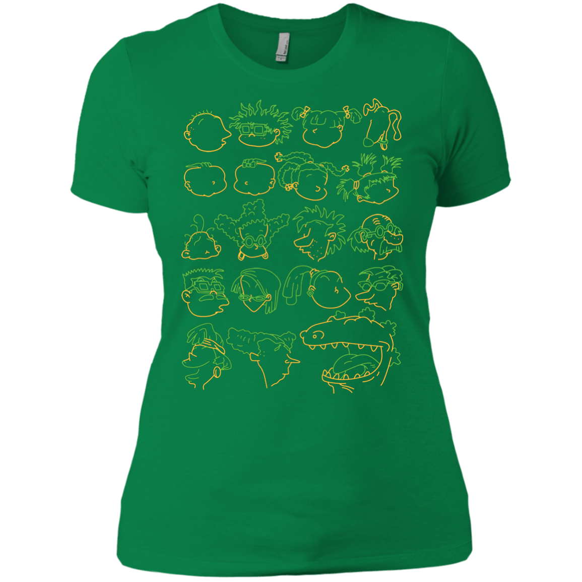 T-Shirts Kelly Green / X-Small RUGRAT HEADS Women's Premium T-Shirt