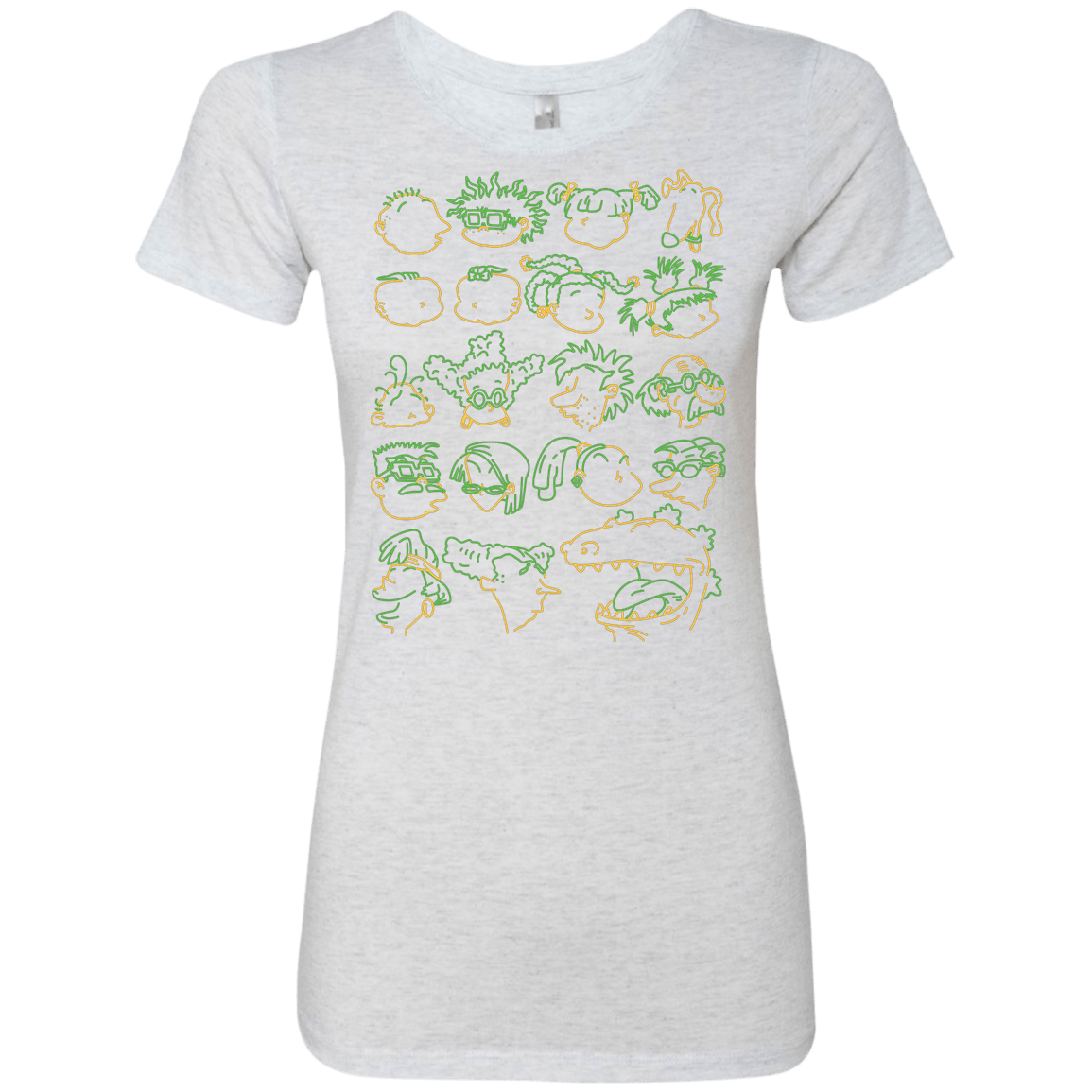 T-Shirts Heather White / S RUGRAT HEADS Women's Triblend T-Shirt