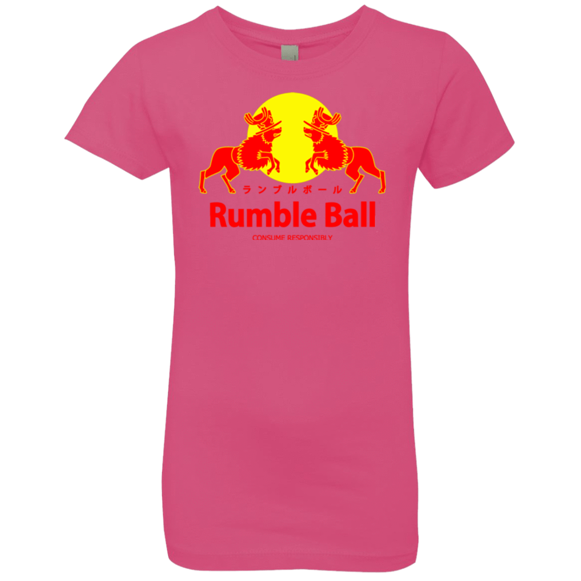 T-Shirts Hot Pink / YXS Rumble Ball Girls Premium T-Shirt