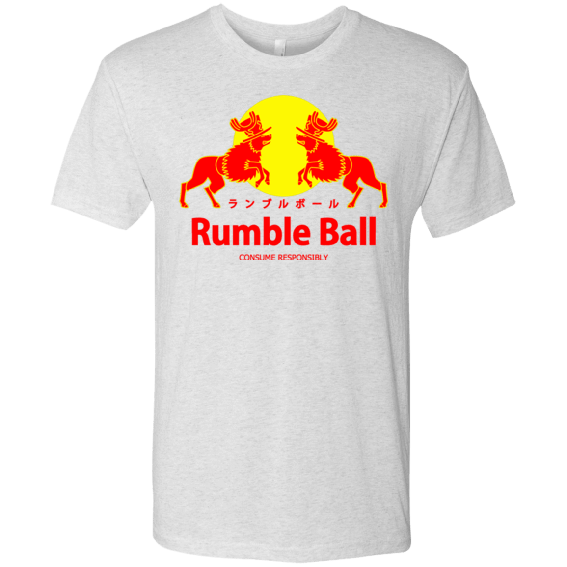 T-Shirts Heather White / Small Rumble Ball Men's Triblend T-Shirt
