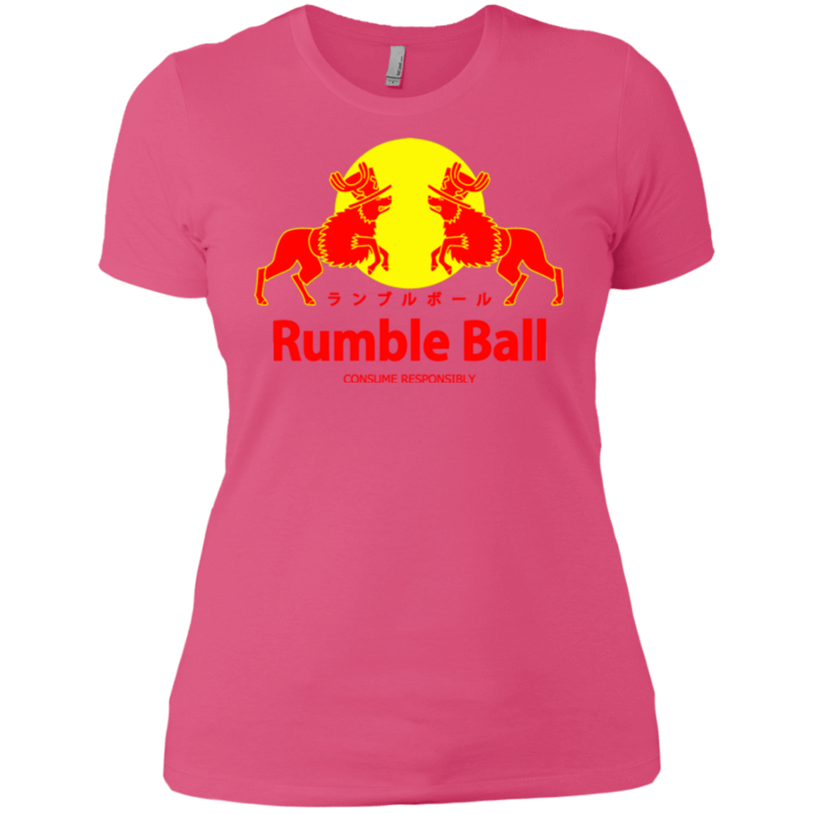 T-Shirts Hot Pink / X-Small Rumble Ball Women's Premium T-Shirt