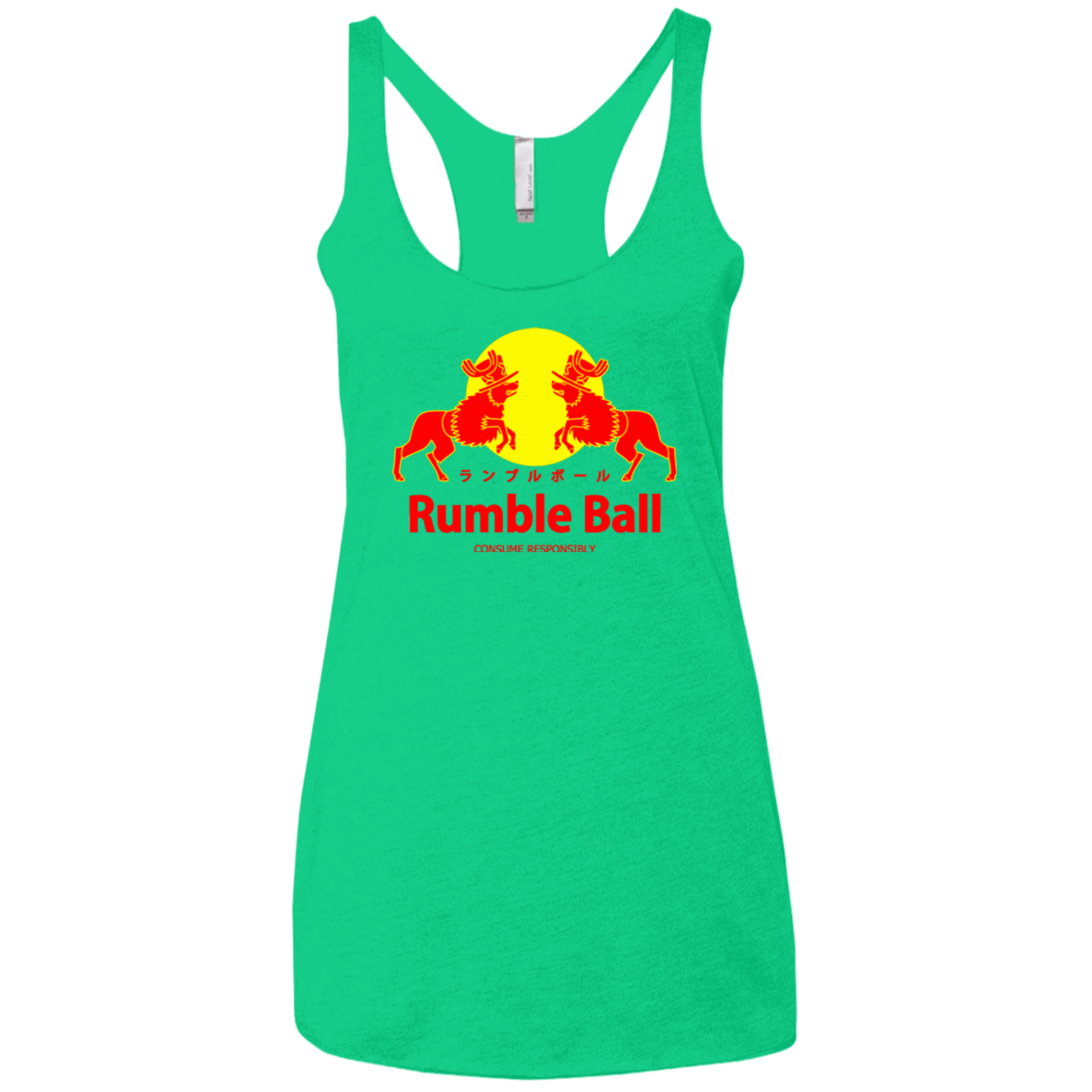 T-Shirts Envy / X-Small Rumble Ball Women's Triblend Racerback Tank