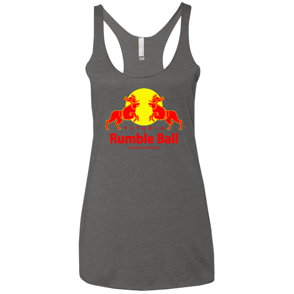 T-Shirts Premium Heather / X-Small Rumble Ball Women's Triblend Racerback Tank