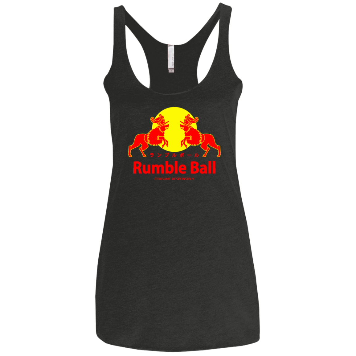 T-Shirts Vintage Black / X-Small Rumble Ball Women's Triblend Racerback Tank