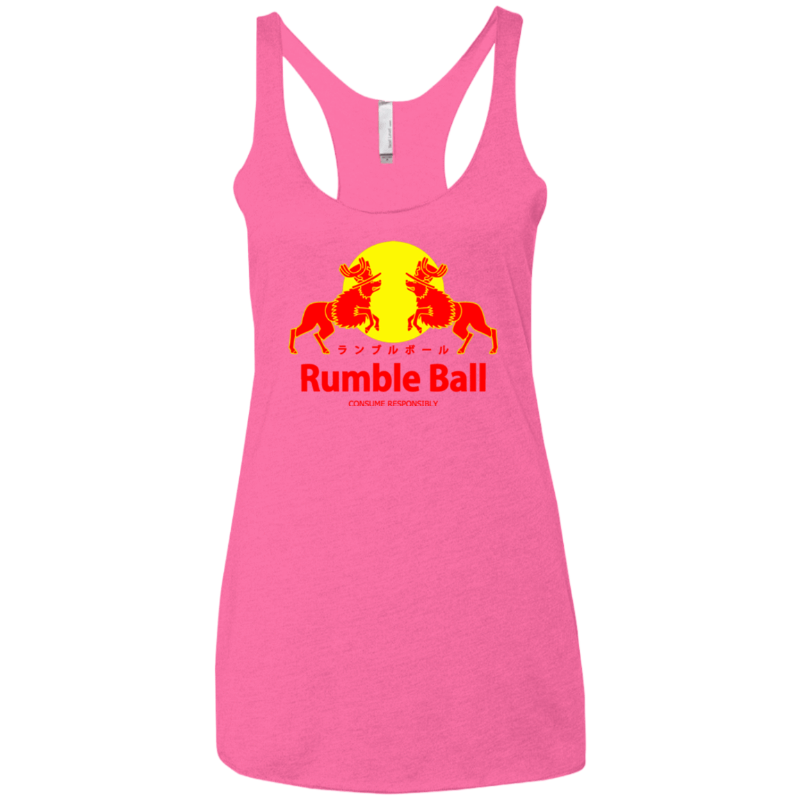 T-Shirts Vintage Pink / X-Small Rumble Ball Women's Triblend Racerback Tank