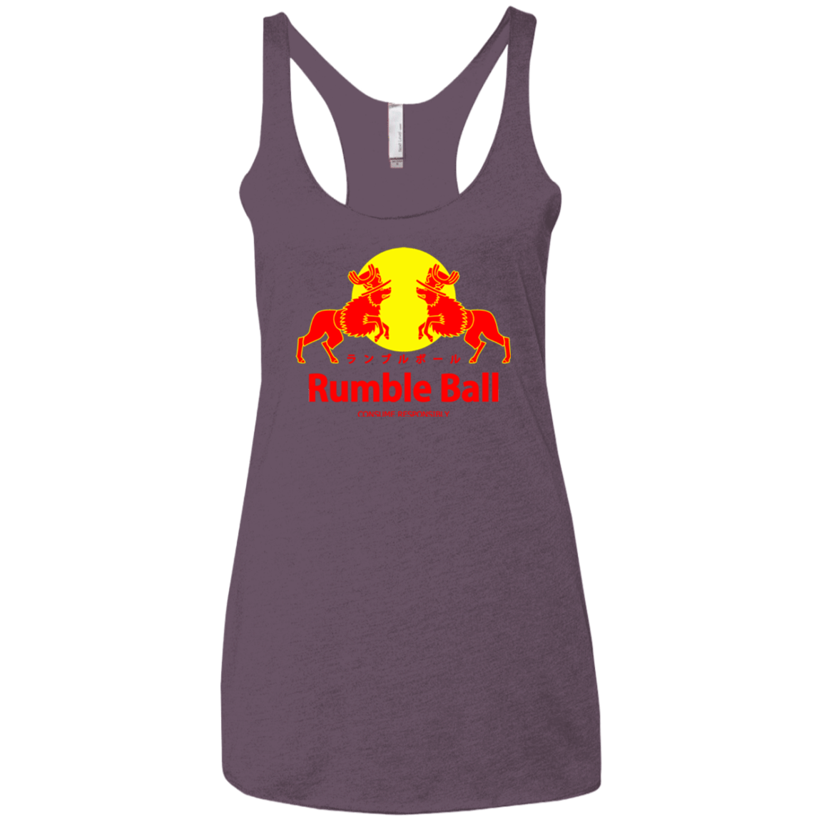 T-Shirts Vintage Purple / X-Small Rumble Ball Women's Triblend Racerback Tank
