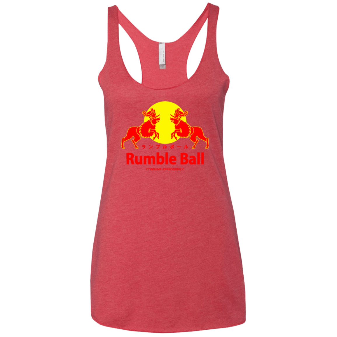 T-Shirts Vintage Red / X-Small Rumble Ball Women's Triblend Racerback Tank