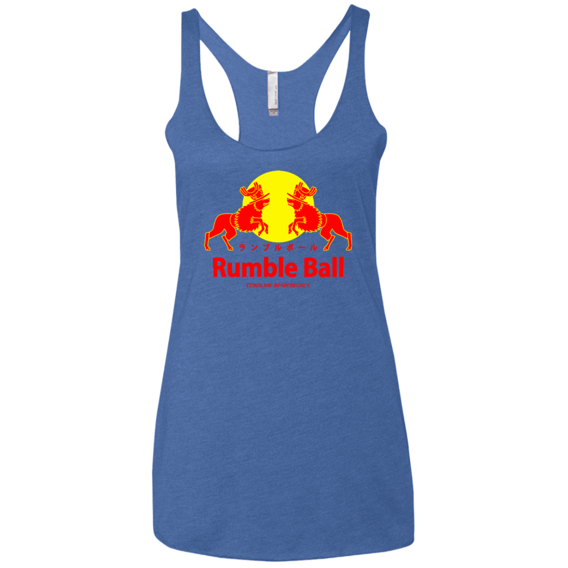 T-Shirts Vintage Royal / X-Small Rumble Ball Women's Triblend Racerback Tank