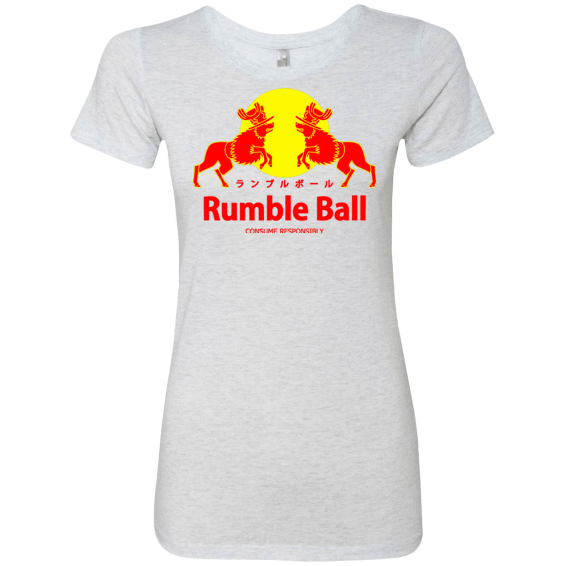 T-Shirts Heather White / Small Rumble Ball Women's Triblend T-Shirt