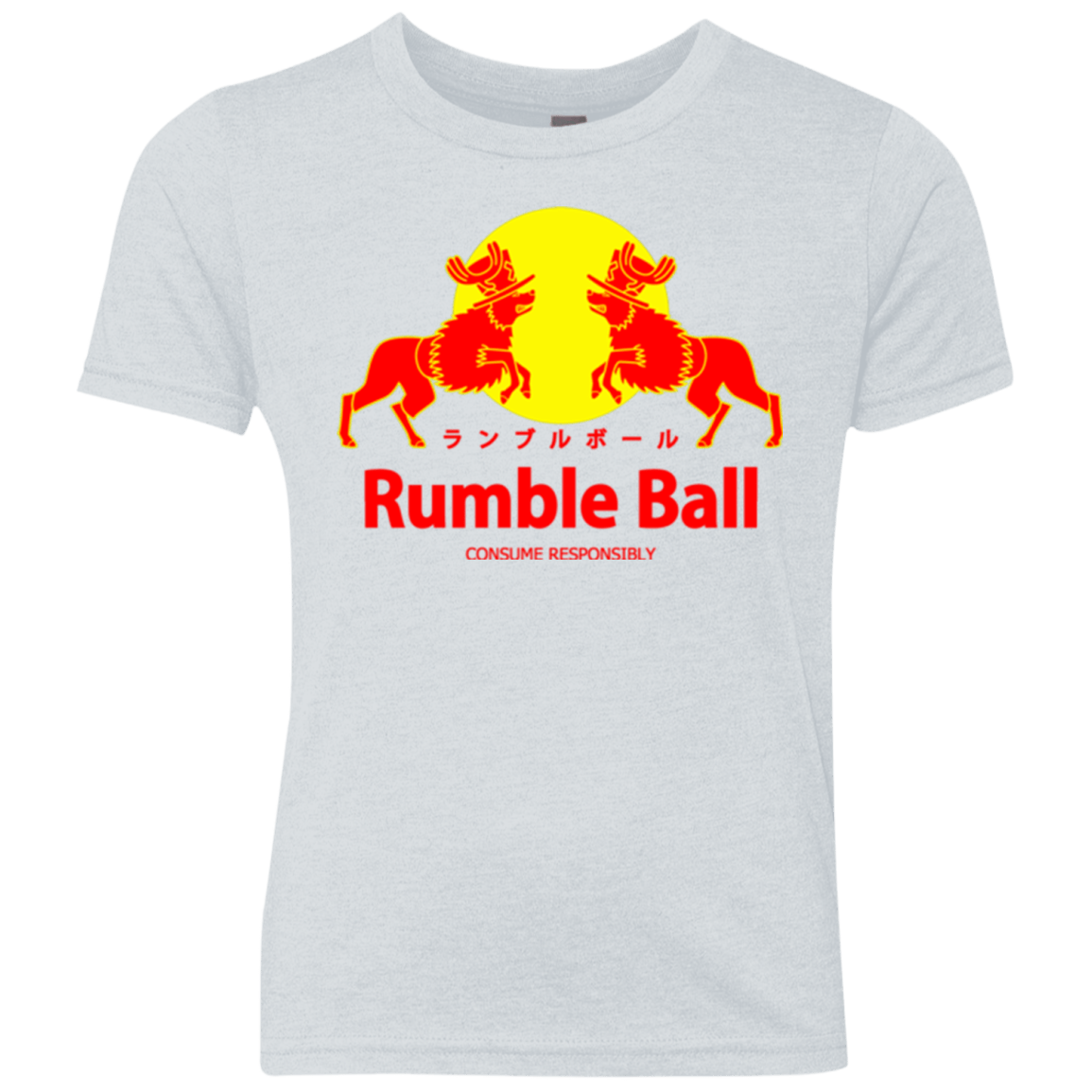 T-Shirts Heather White / YXS Rumble Ball Youth Triblend T-Shirt