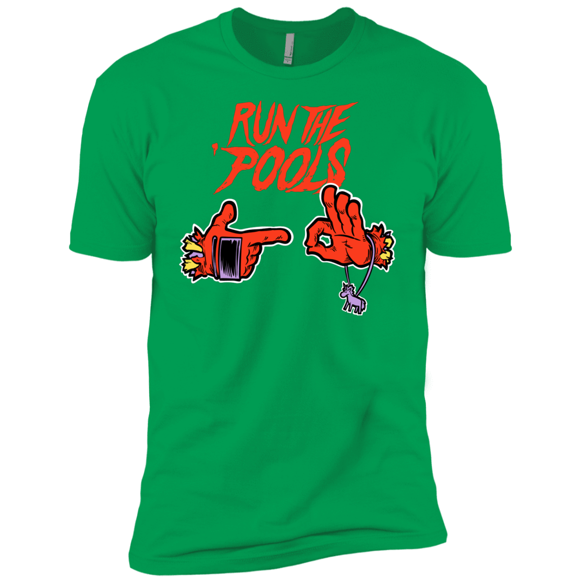 T-Shirts Kelly Green / YXS Run the Pools Boys Premium T-Shirt
