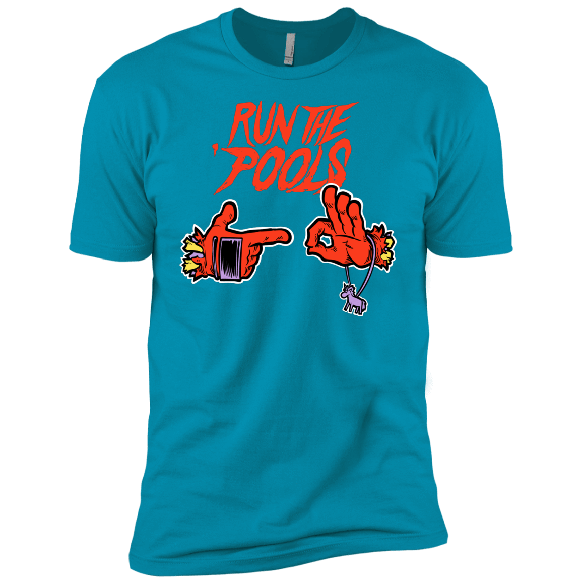 T-Shirts Turquoise / YXS Run the Pools Boys Premium T-Shirt