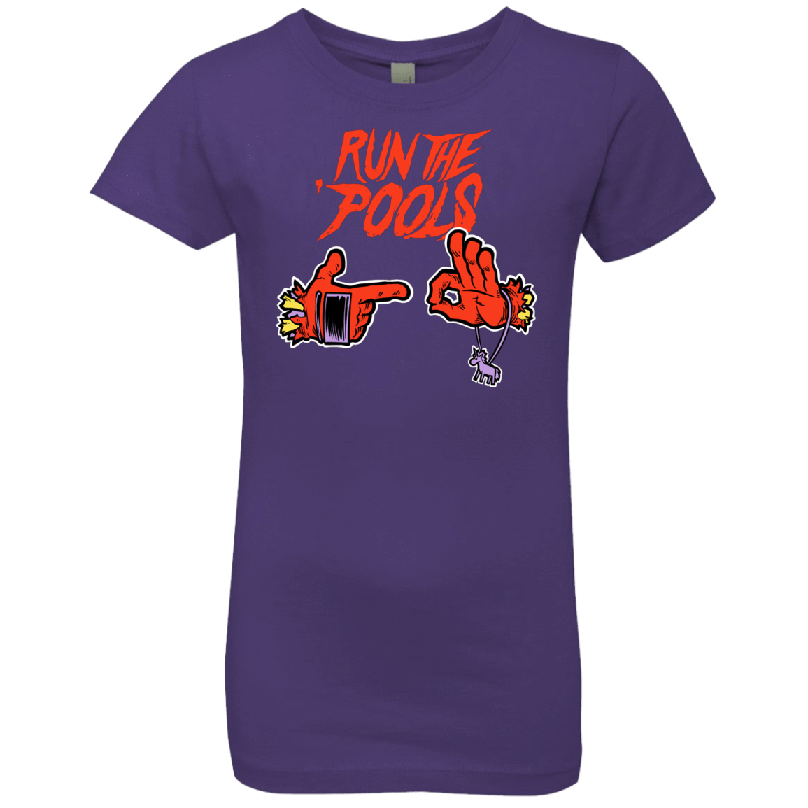 T-Shirts Purple Rush / YXS Run the Pools Girls Premium T-Shirt