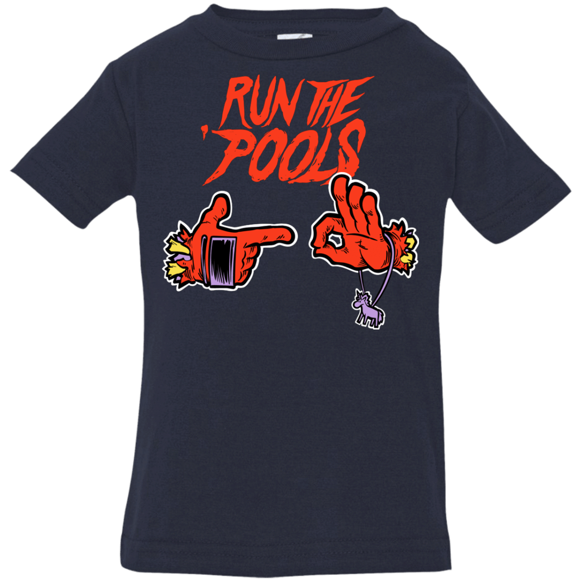 T-Shirts Navy / 6 Months Run the Pools Infant Premium T-Shirt
