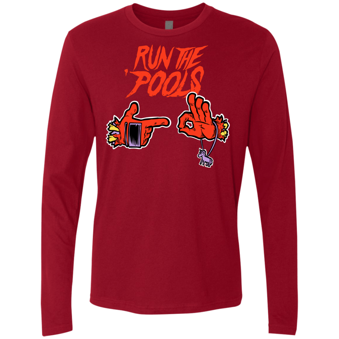 T-Shirts Cardinal / S Run the Pools Men's Premium Long Sleeve