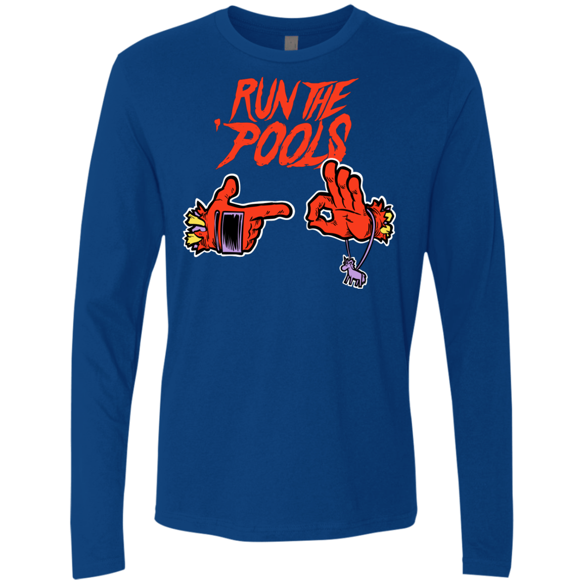 T-Shirts Royal / S Run the Pools Men's Premium Long Sleeve