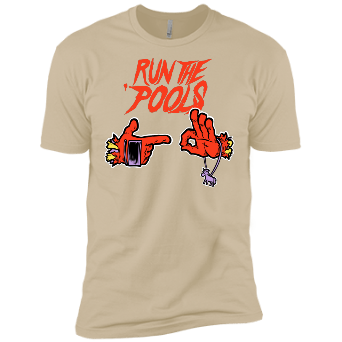 T-Shirts Sand / X-Small Run the Pools Men's Premium T-Shirt
