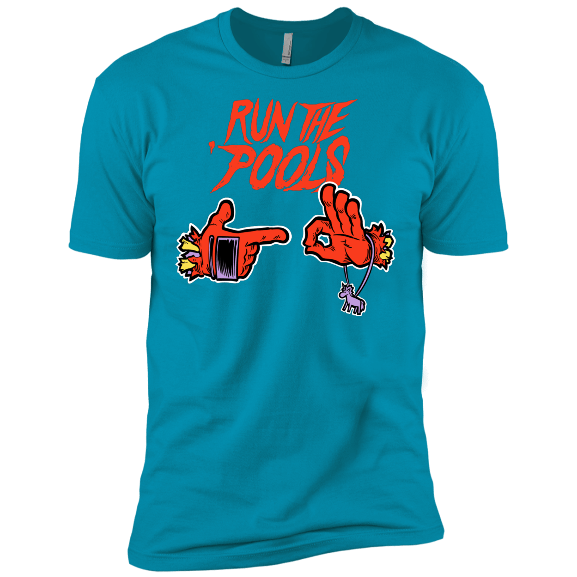 T-Shirts Turquoise / X-Small Run the Pools Men's Premium T-Shirt