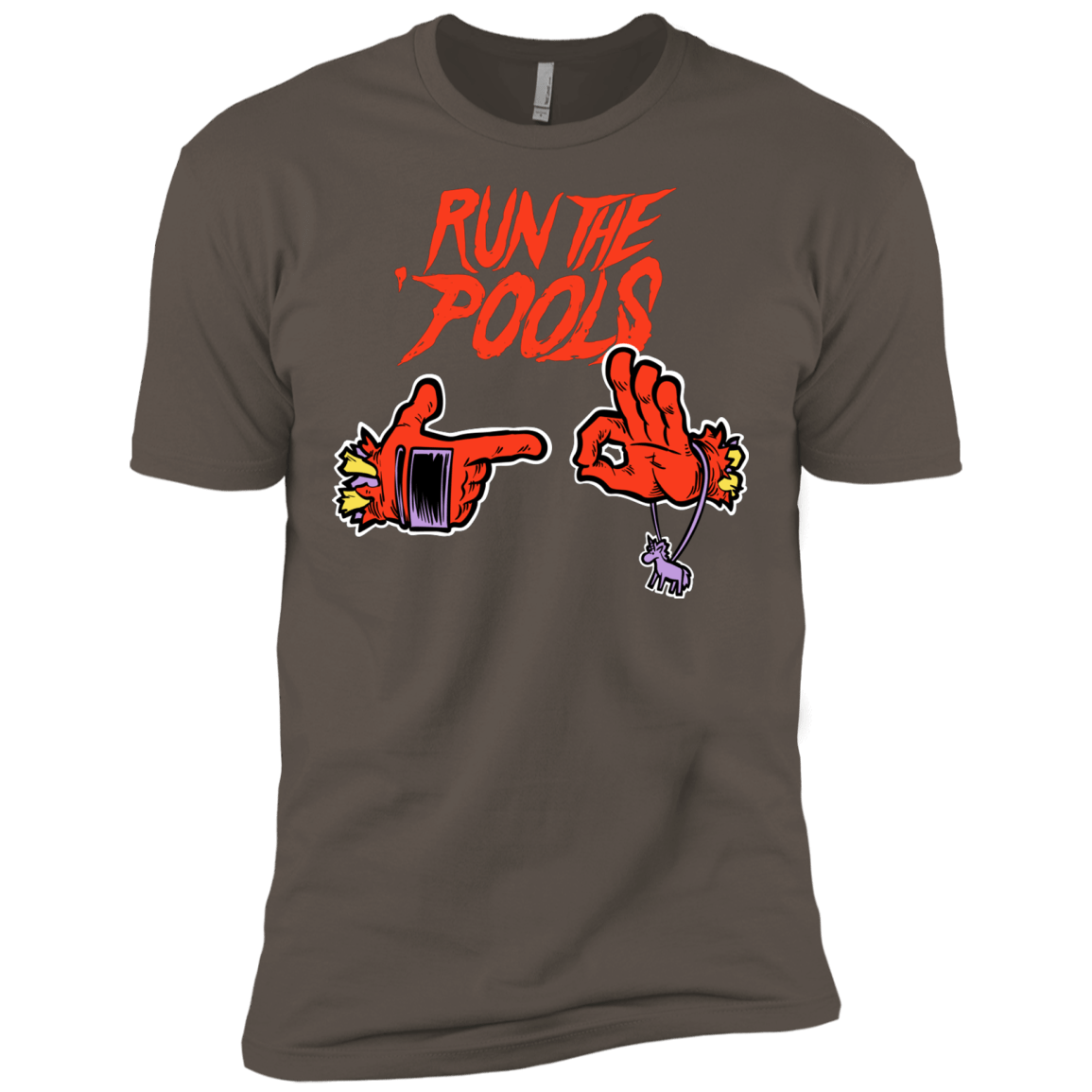 T-Shirts Warm Grey / X-Small Run the Pools Men's Premium T-Shirt