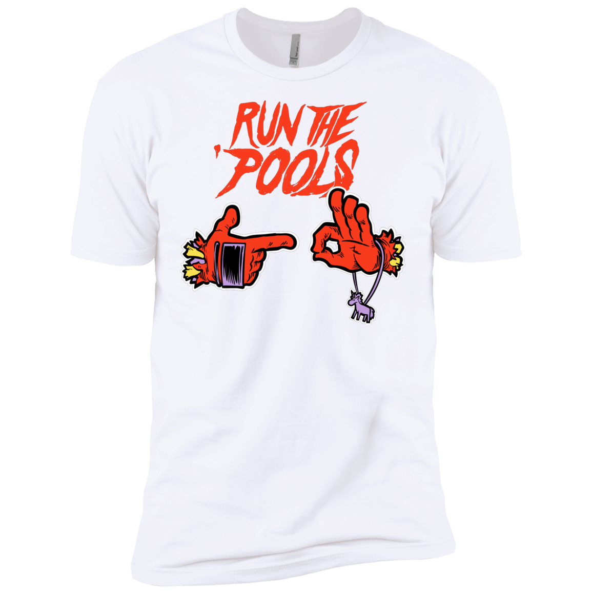 T-Shirts White / X-Small Run the Pools Men's Premium T-Shirt